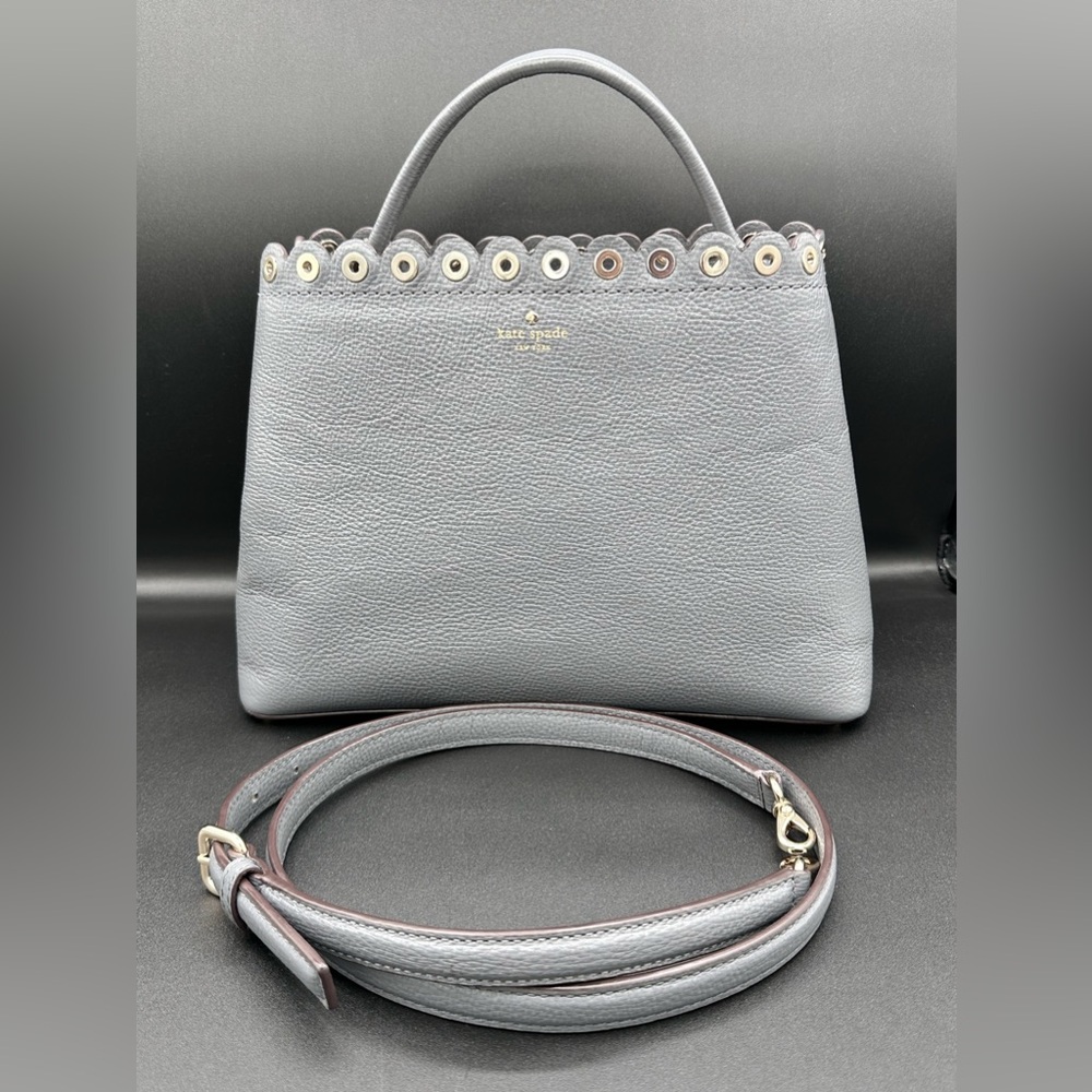 Kate Spade Janell Paloma Road Satchel Handbag
Smoky Pearl with Crossbody Strap